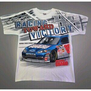 Vintage Dale Earnhardt Jr NASCAR T-Shirt Chase Authentics #88 AMP Large AOP